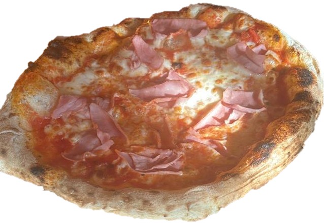Frisch gebackene Pizza der Pizzabuben